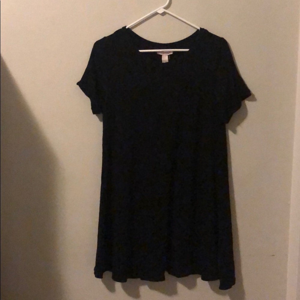 Black swing tshirt dress size M